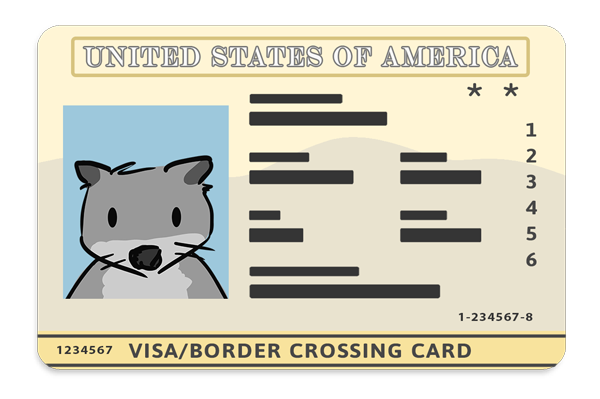 Border crossing card